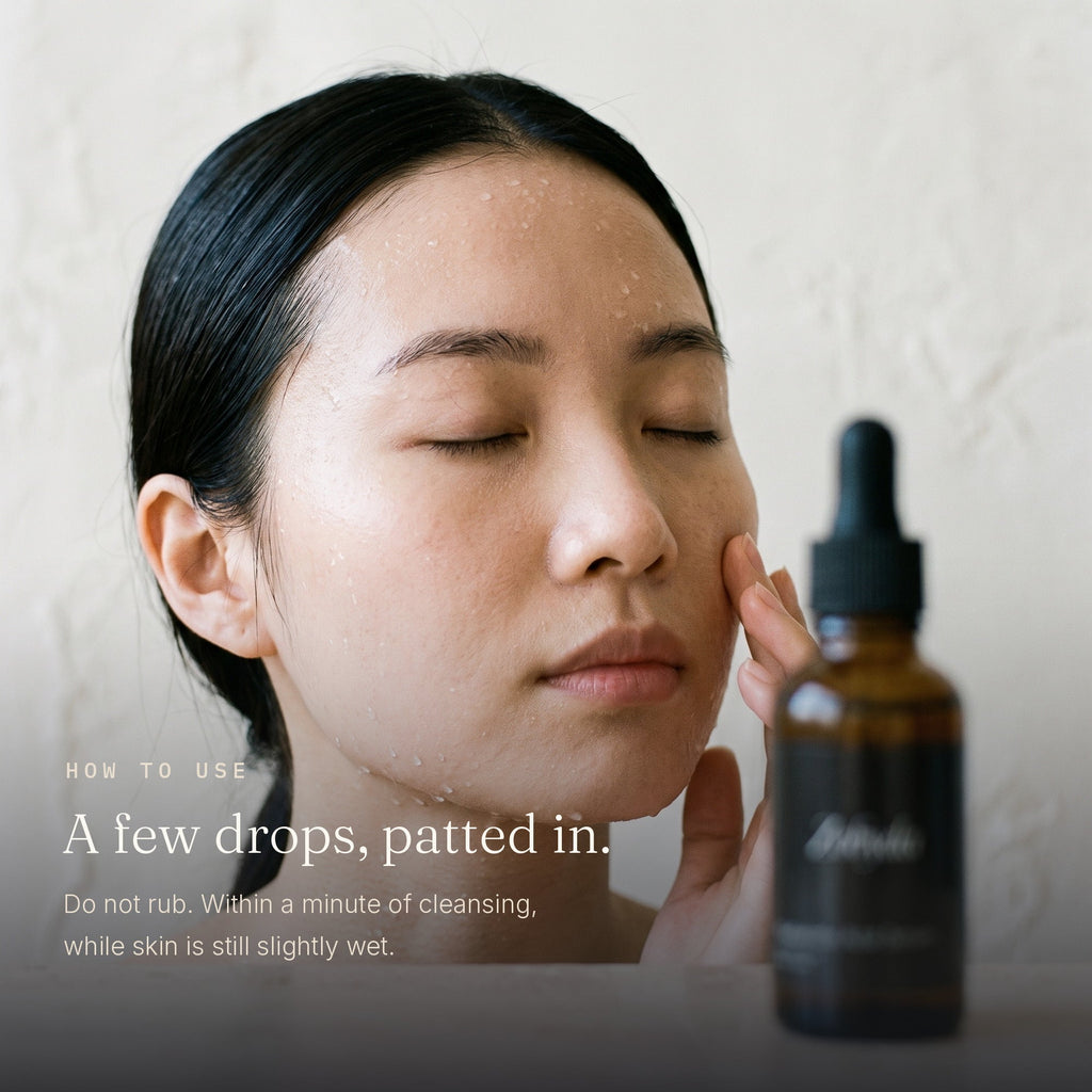 How to use Zobyda Hyaluronic Acid Serum: a few drops patted into damp skin after cleansing