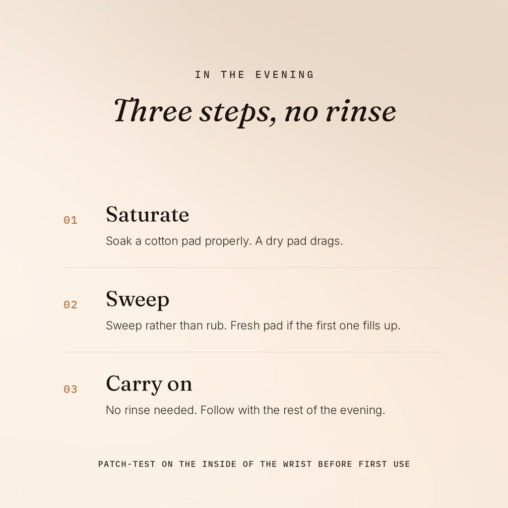 How to use Zobyda Makeup Remover Solution in three steps with no rinsing