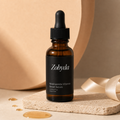 Zobyda Niacinamide Vitamin Boost Serum bottle in editorial skincare scene